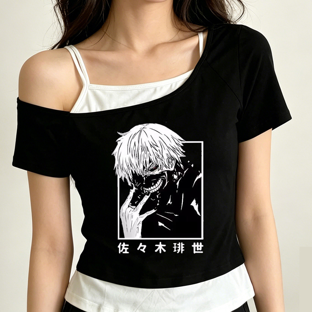 Tokyo Ghoul crop top ladies ko - Vintage Fashion In Tokyo incelemesi ve fiyatı