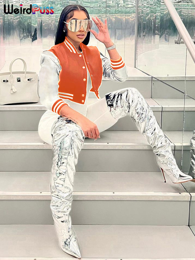 Weird Puss Fluffy Letter Short - Varsity Jacket Wool incelemesi ve fiyatı