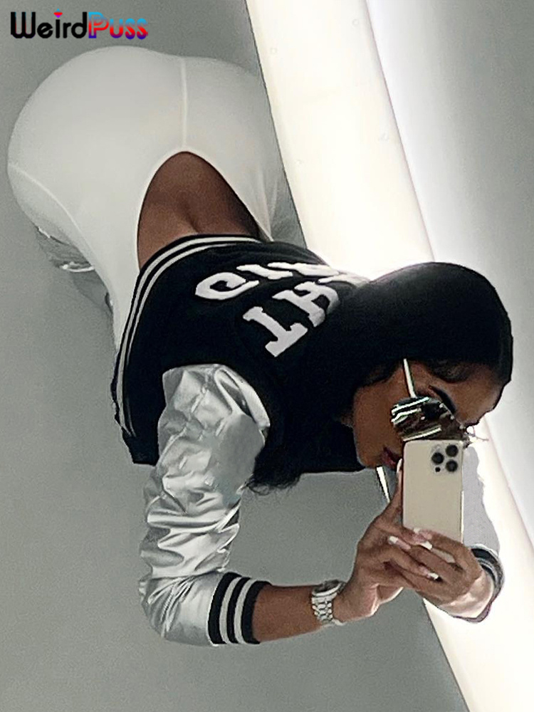 Weird Puss Fluffy Letter Short - Varsity Jacket Wool incelemesi ve fiyatı
