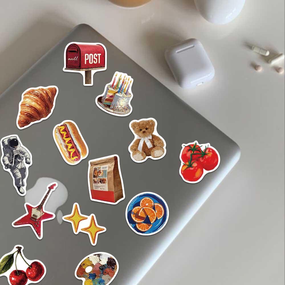 50pcs Vintage Y2K Sticker Fash - Vintage Fashion Boutique incelemesi ve fiyatı
