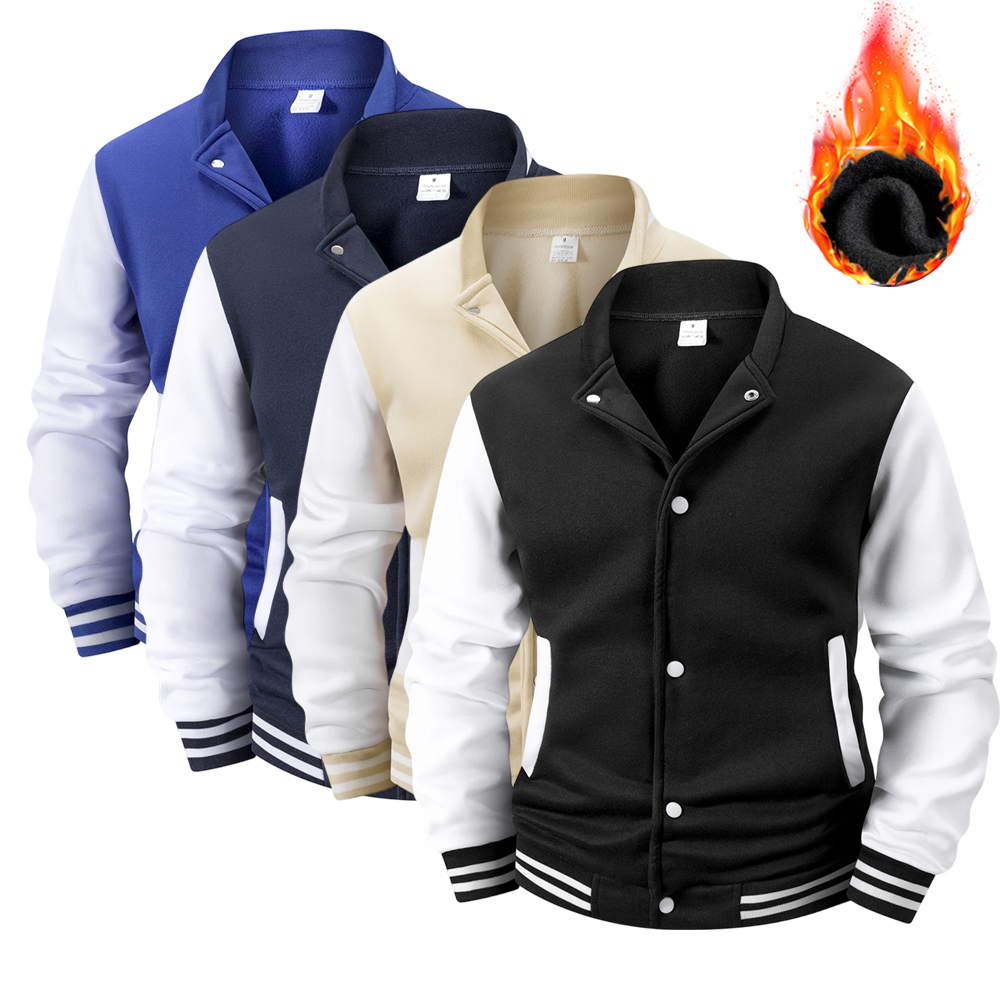 Men's Fleece-Lined Varsity Jac - Varsity Jacket Wool incelemesi ve fiyatı