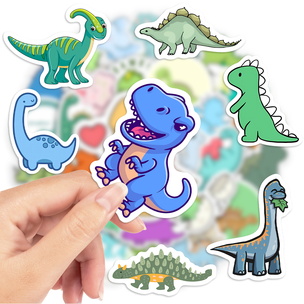 Cute Lovely dinosaur Stickers  - Vintage Fashion Magazines incelemesi ve fiyatı