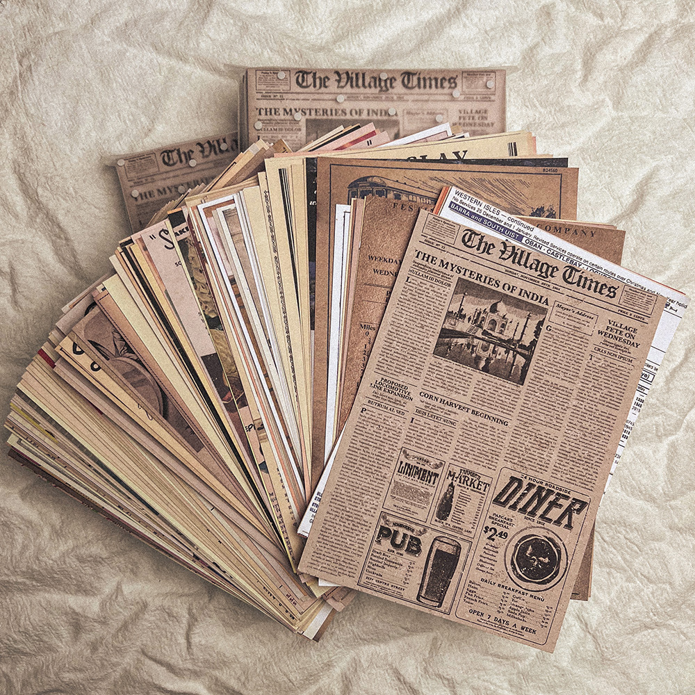 118Pcs Vintage Old Newspaper C - Vintage Fashion Magazines incelemesi ve fiyatı