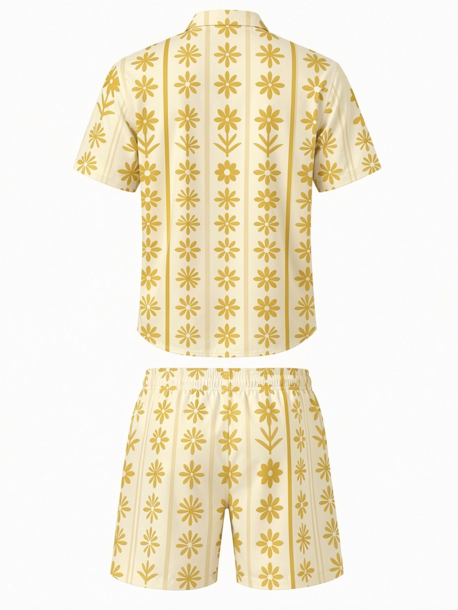 Mens Floral Short Sleeve Shirt - Printed Floral Shirt incelemesi ve fiyatı