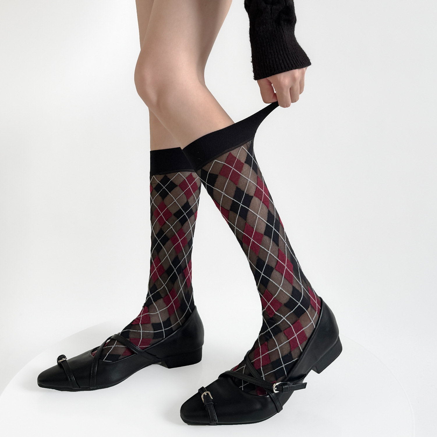 Women Socks College Style Plai - Velvet Blazer Vintage incelemesi ve fiyatı