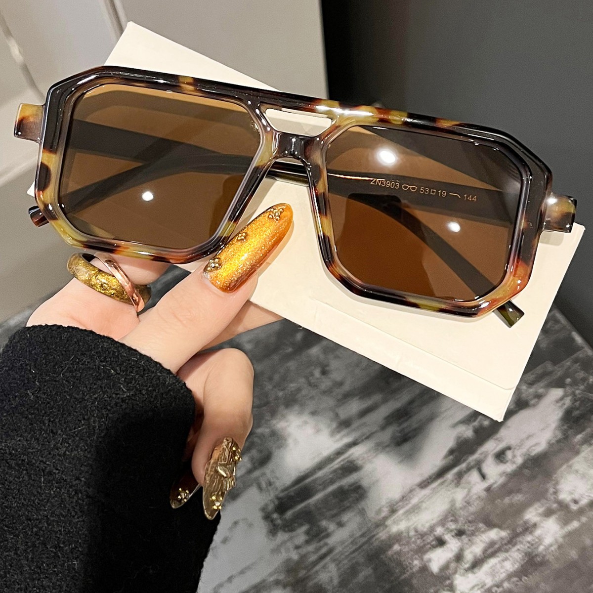 New Retro Square Double Beam S - Vintage Fashion Design incelemesi ve fiyatı