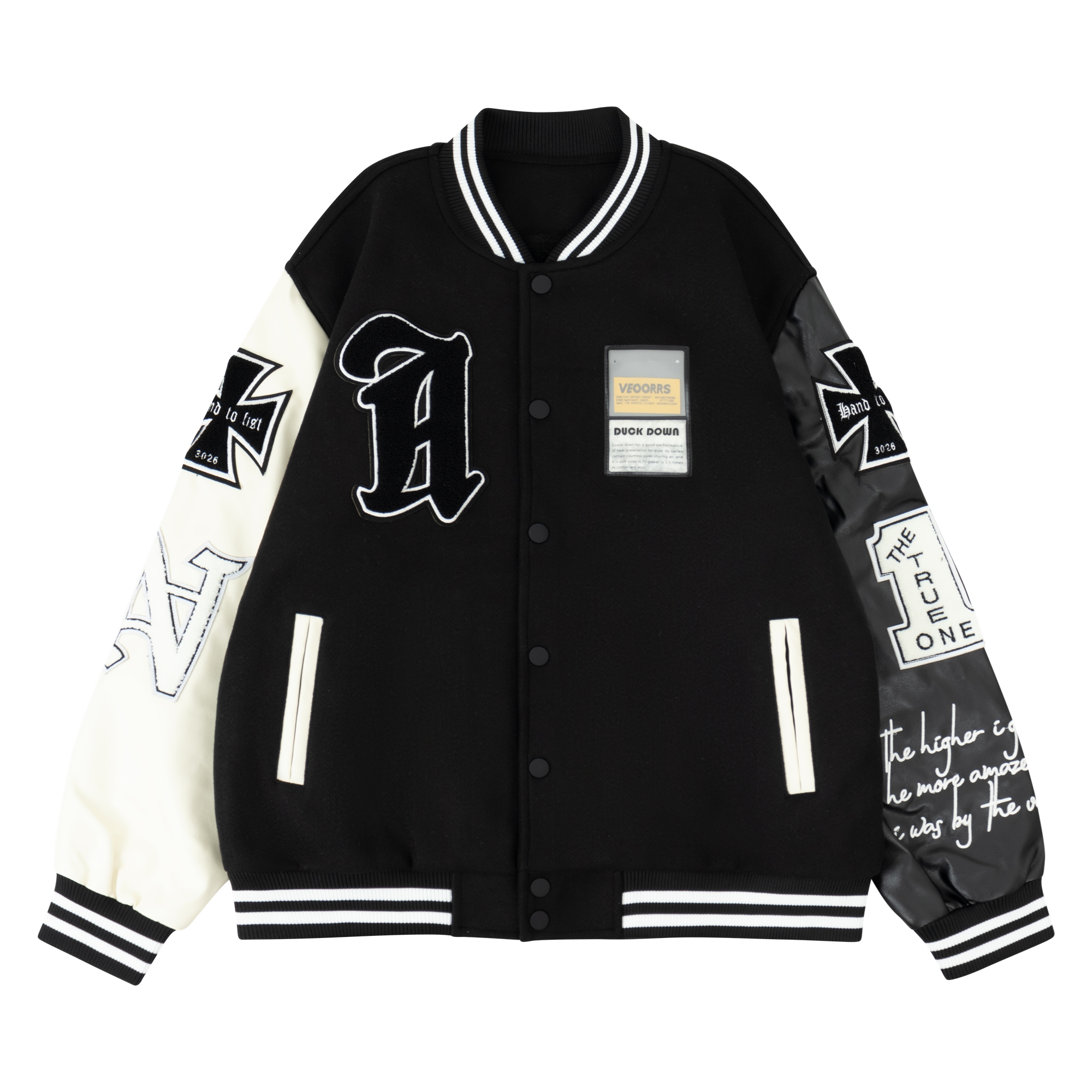 Men's Plush Inner Bomber Jacke - Varsity Jacket Wool incelemesi ve fiyatı