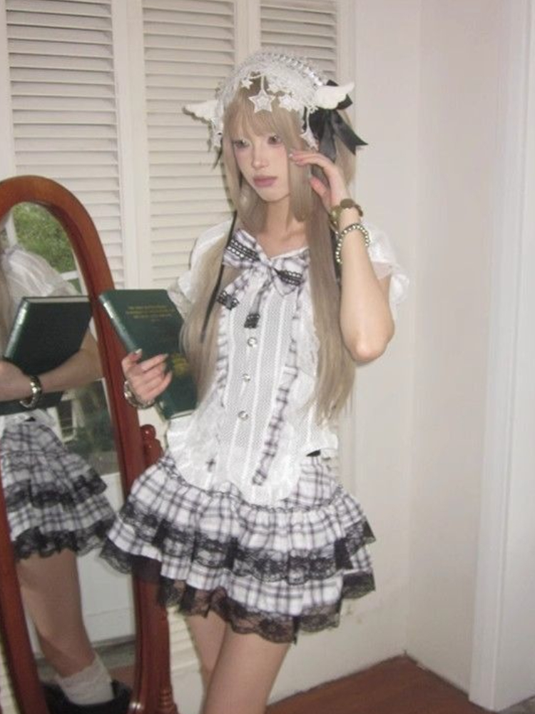 Japanese Sweet Preppy Style 2  - Vintage Fashion Style Female incelemesi ve fiyatı