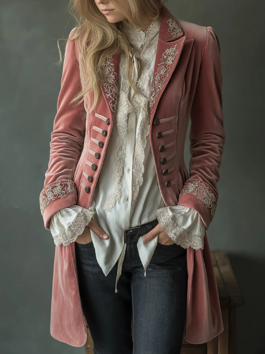 Elegant Chic Velvet Jacket Bla - Velvet Blazer Vintage incelemesi ve fiyatı