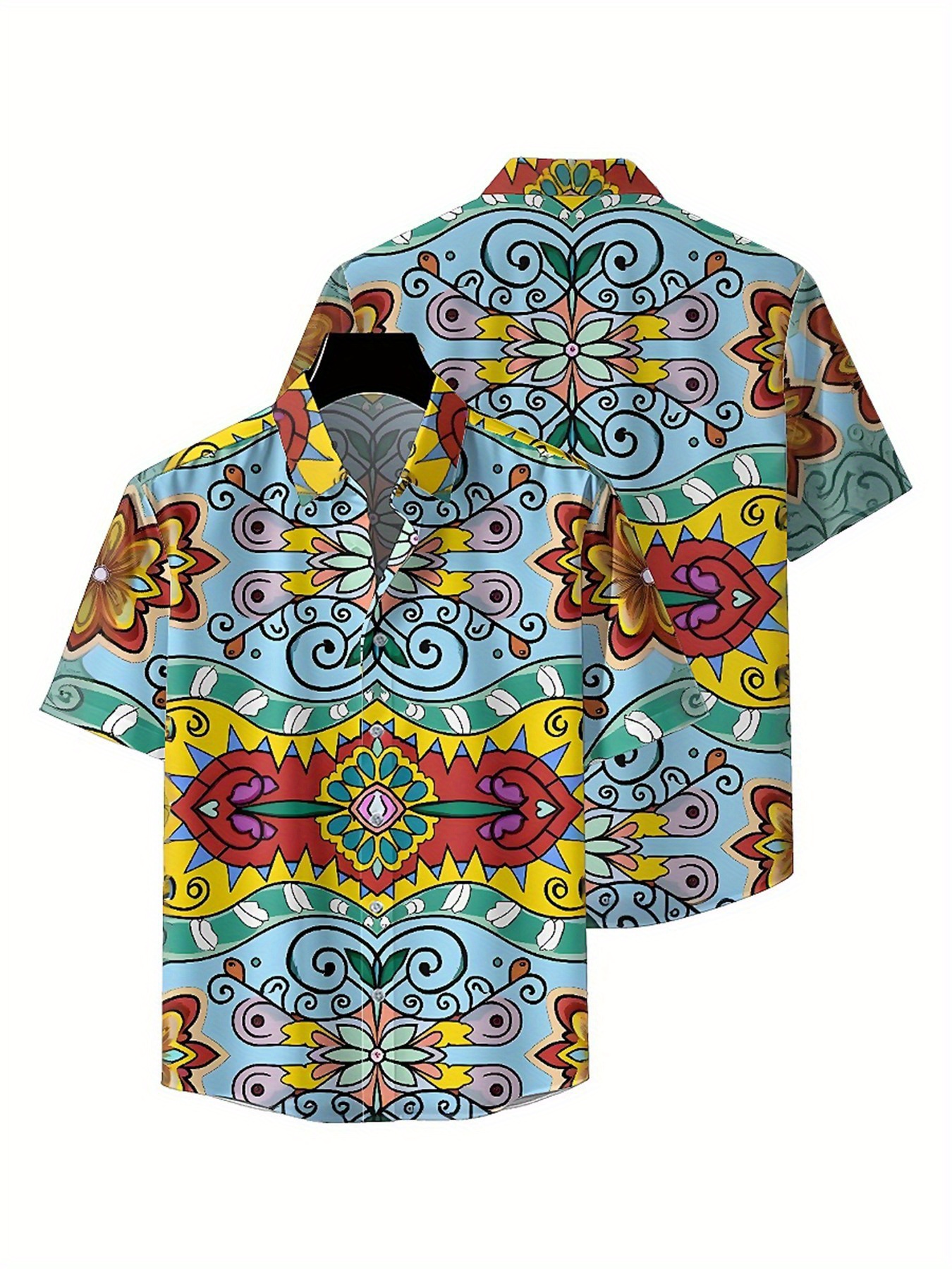 Men's Plus Size Hawaiian Shirt - Printed Floral Shirt incelemesi ve fiyatı