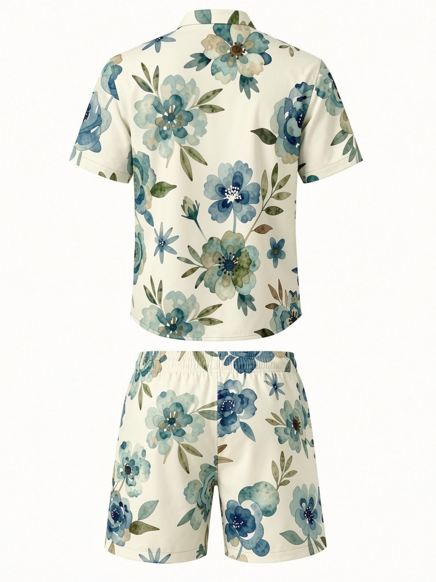 Mens Floral Short Sleeve Shirt - Printed Floral Shirt incelemesi ve fiyatı