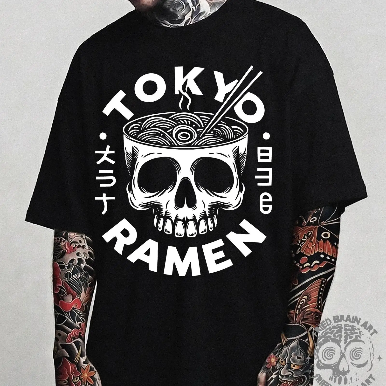Tokyo Skull Ramen T Shirt Japa - Vintage Fashion In Tokyo incelemesi ve fiyatı