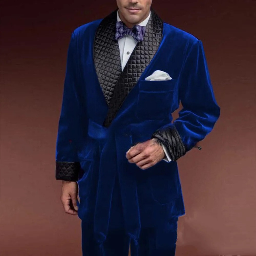 Green Velvet Smoking Suit Jack - Velvet Blazer Vintage incelemesi ve fiyatı