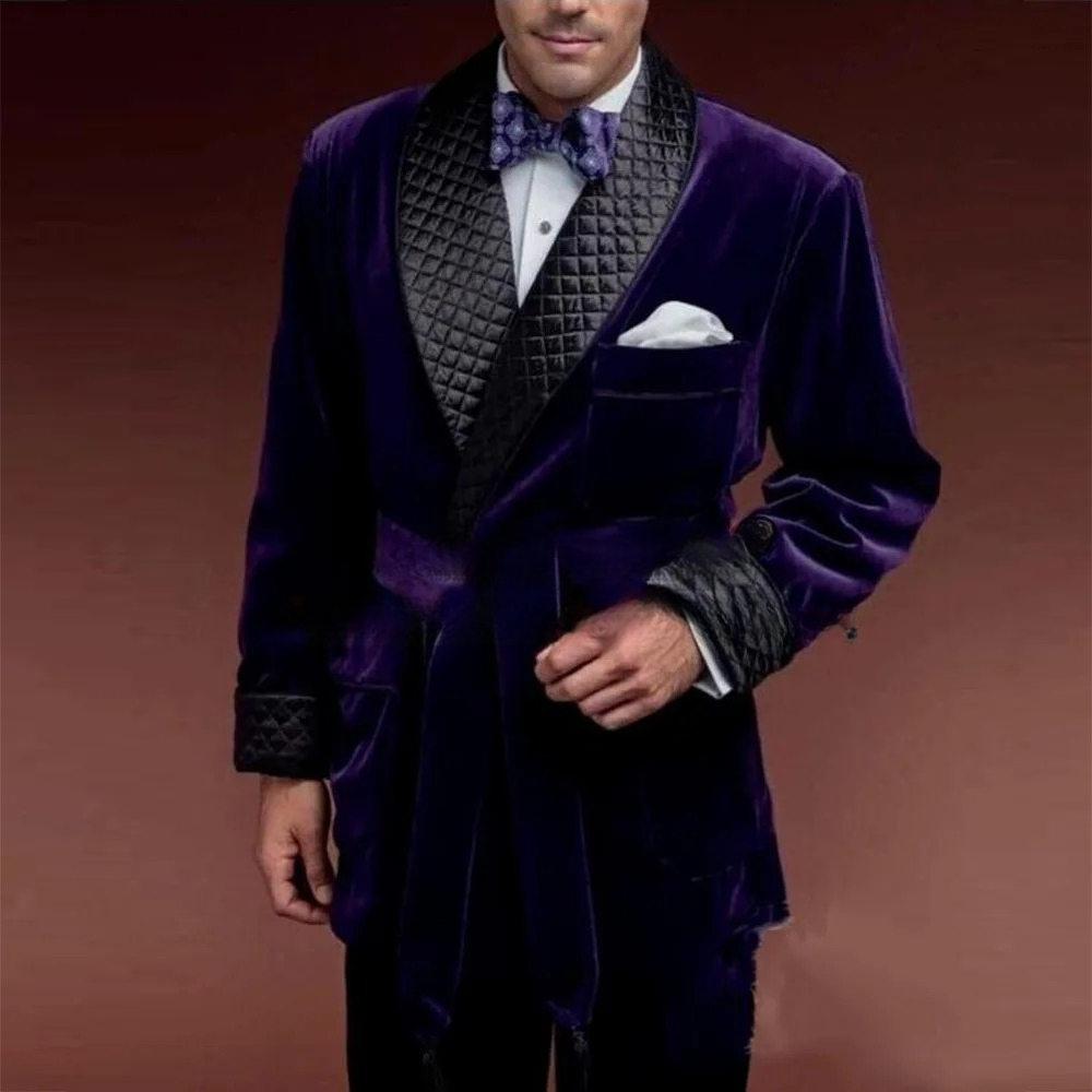 Green Velvet Smoking Suit Jack - Velvet Blazer Vintage incelemesi ve fiyatı