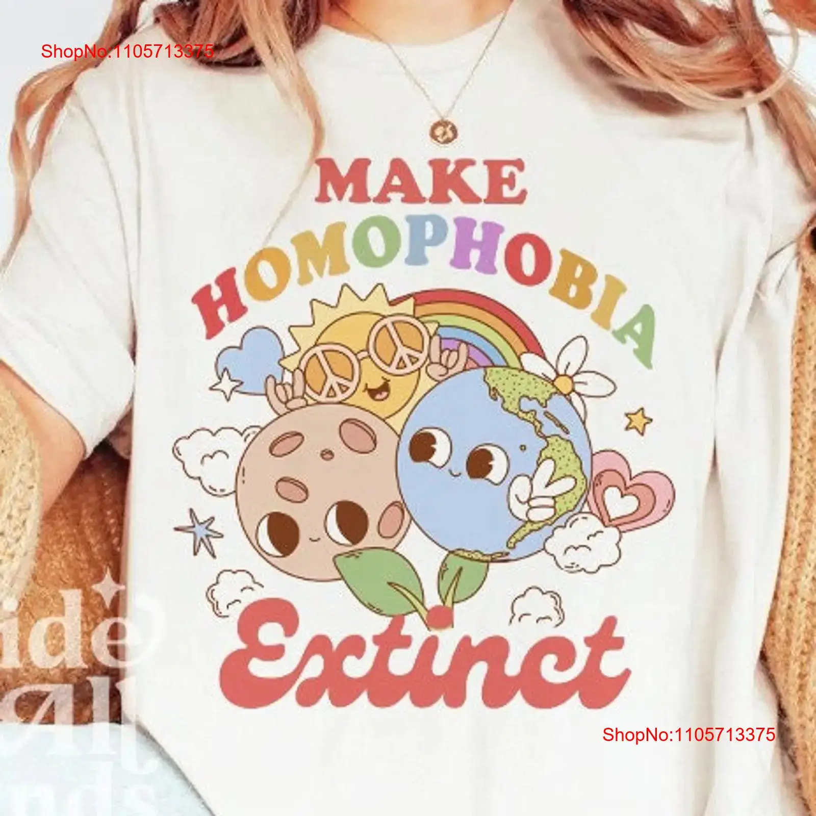 Make homophobia extincT T Shir - Vintage Queer Fashion incelemesi ve fiyatı