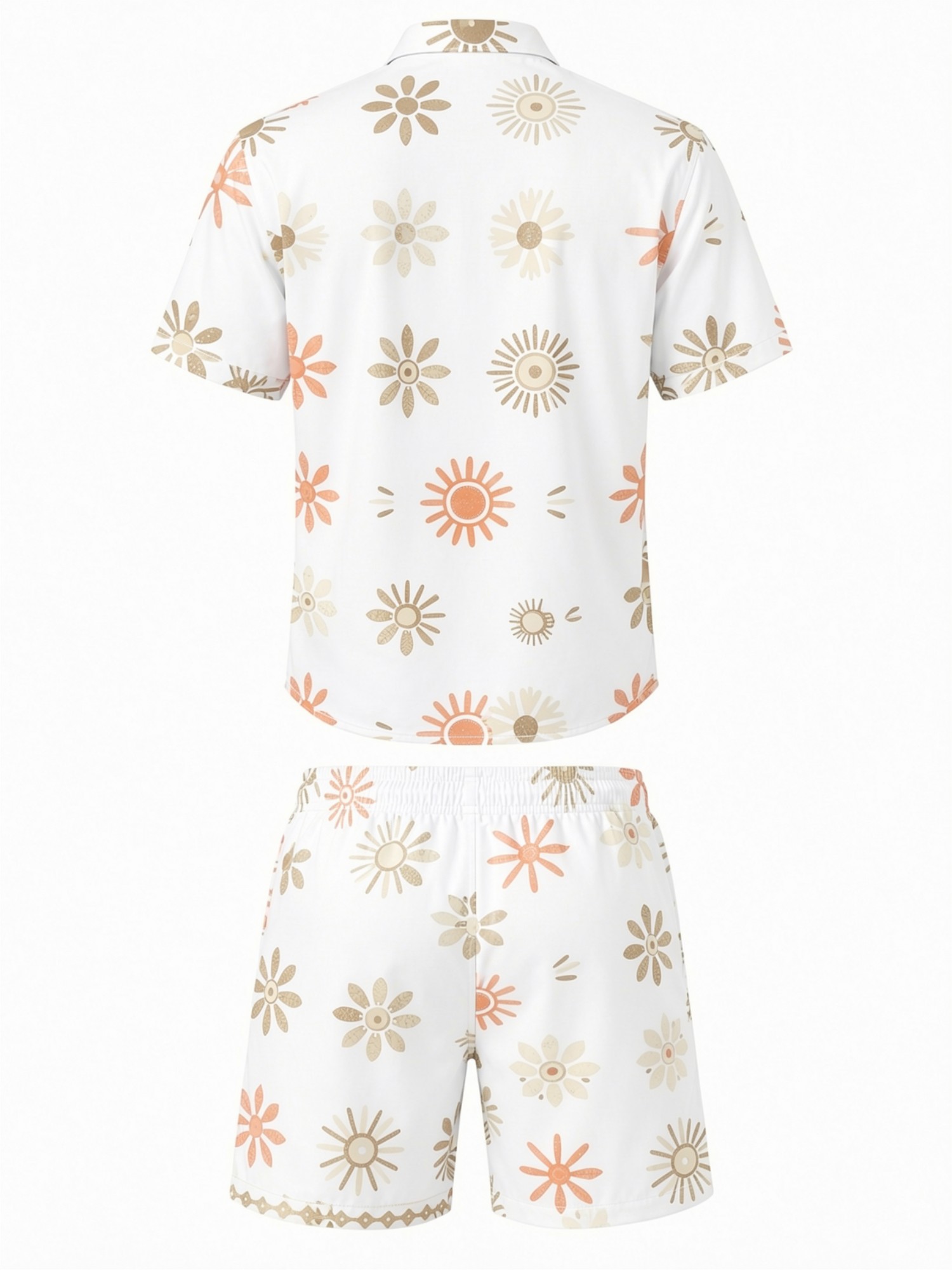 Mens Floral Short Sleeve Shirt - Printed Floral Shirt incelemesi ve fiyatı