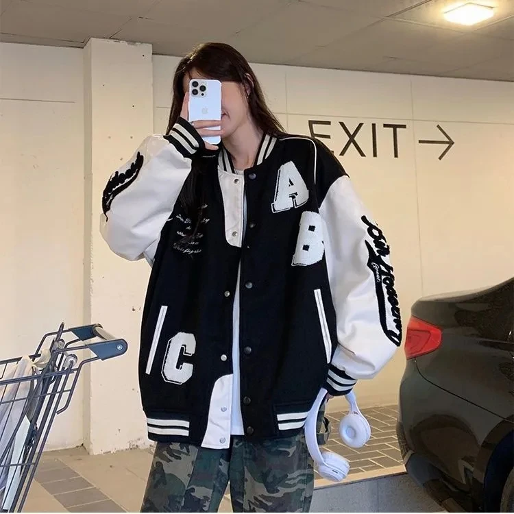 Y2k Lamb Wool Bomber Jacket Fe - Varsity Jacket Wool incelemesi ve fiyatı