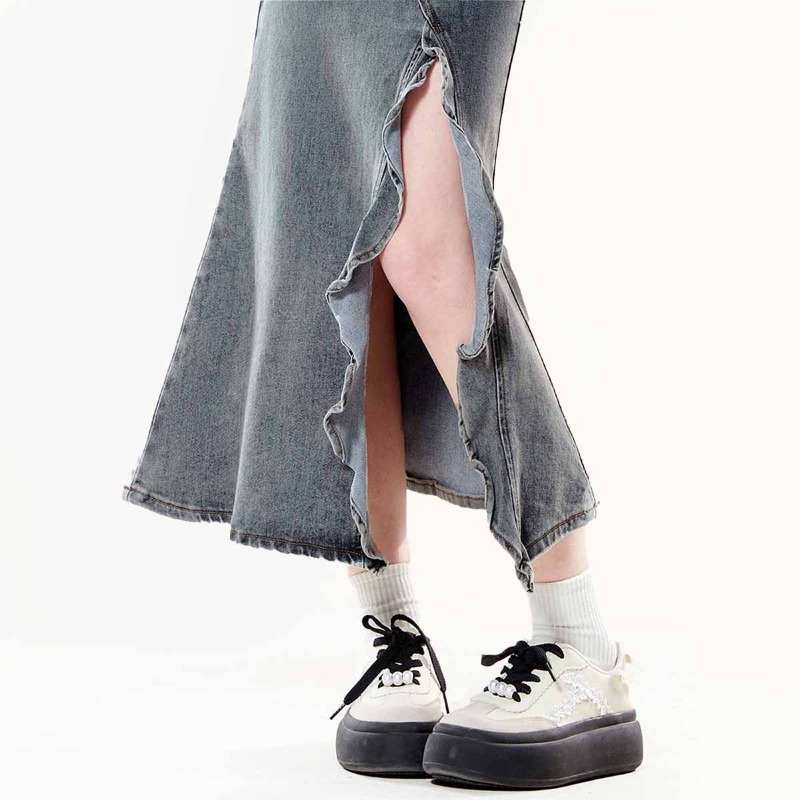 Women's American Vintage Denim - Denim Skirt Midi Vintage incelemesi ve fiyatı