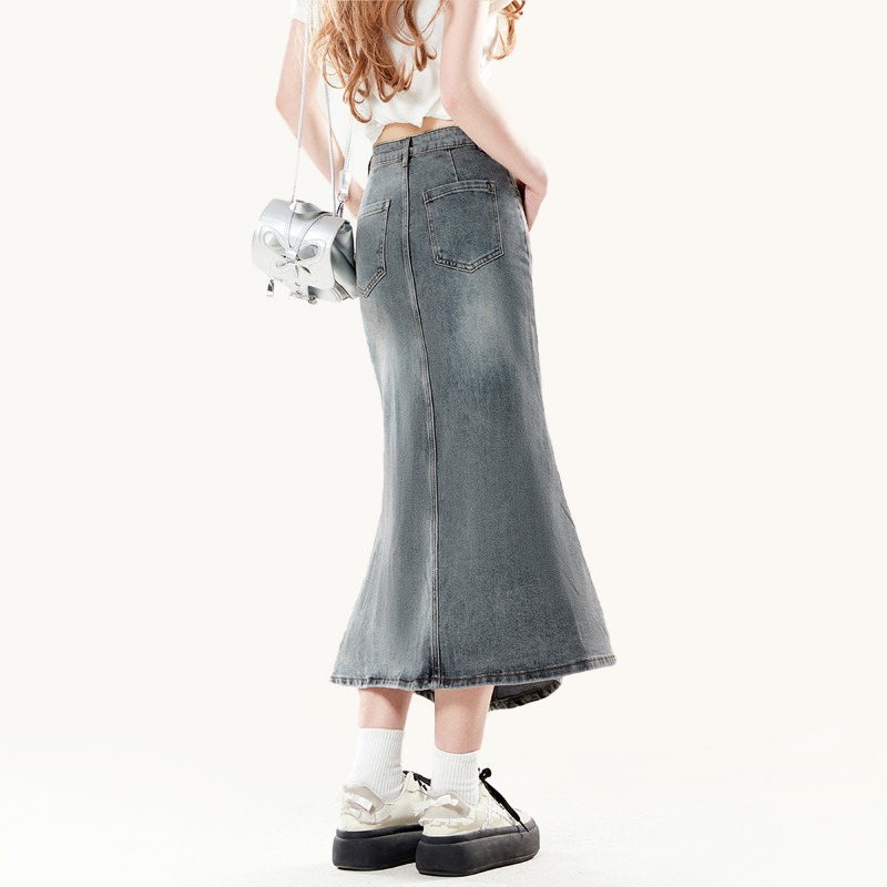 Women's American Vintage Denim - Denim Skirt Midi Vintage incelemesi ve fiyatı