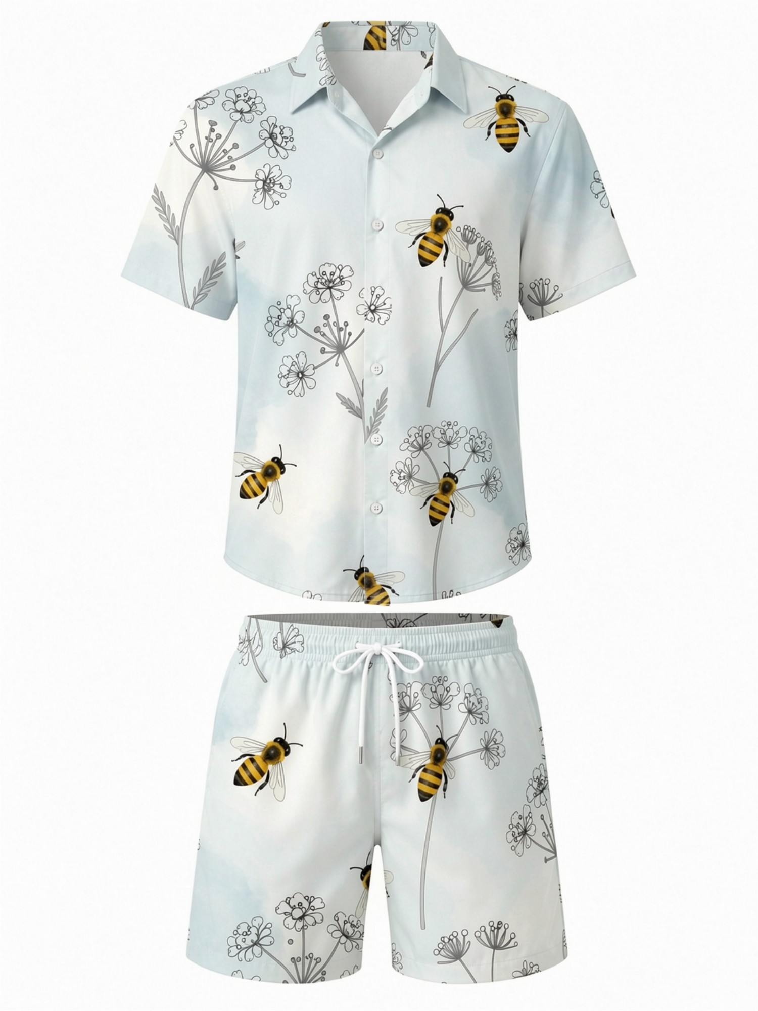 Mens Floral Short Sleeve Shirt - Printed Floral Shirt incelemesi ve fiyatı