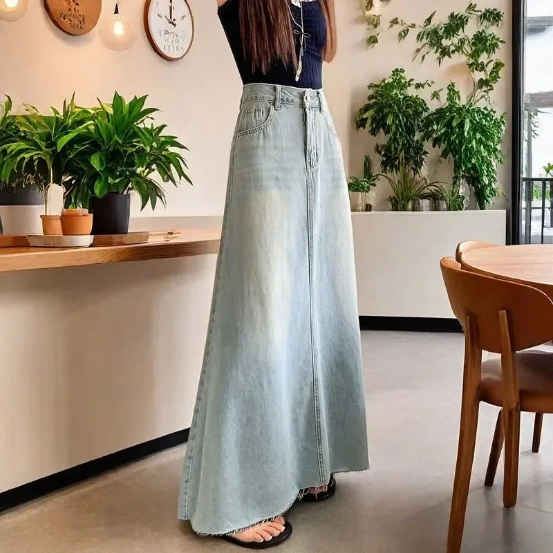 NICE High Waist Denim Skirt Wo - Denim Skirt Midi Vintage incelemesi ve fiyatı
