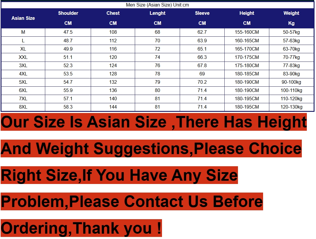 Plus Size 7XL 8XL Men Parkas T - Varsity Jacket Wool incelemesi ve fiyatı