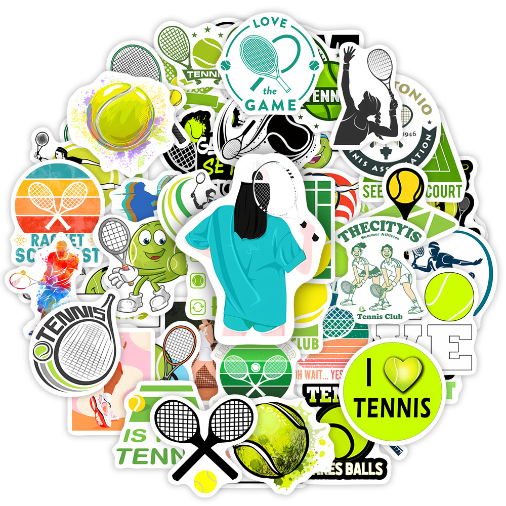 Tennis Theme Lovers Sticekrs D - Vintage Fashion Magazines incelemesi ve fiyatı