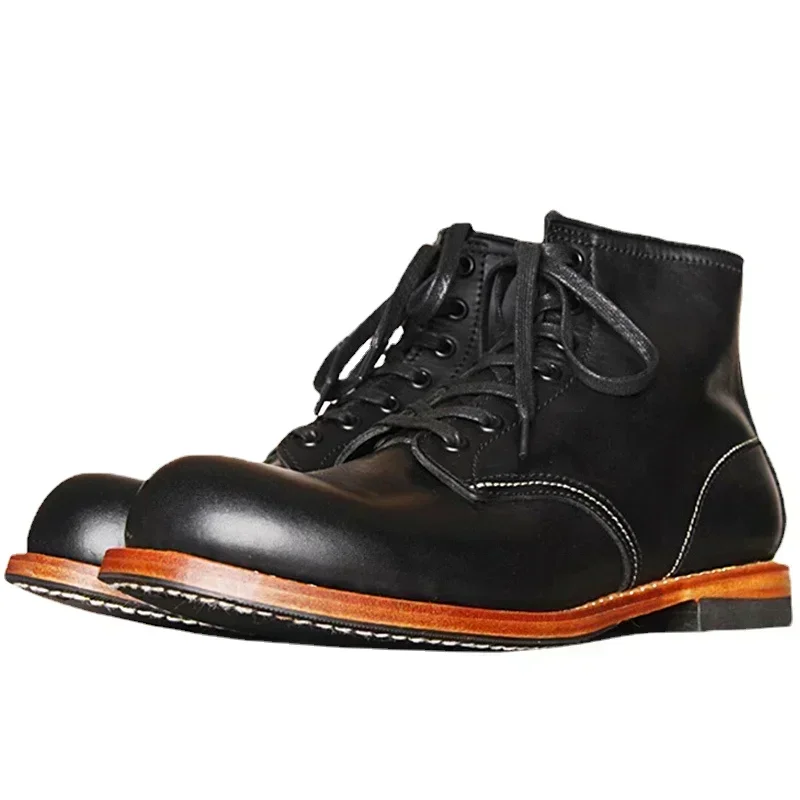 Vintage Men Goodyear-Welted Ge - Vintage Fashion Boots incelemesi ve fiyatı