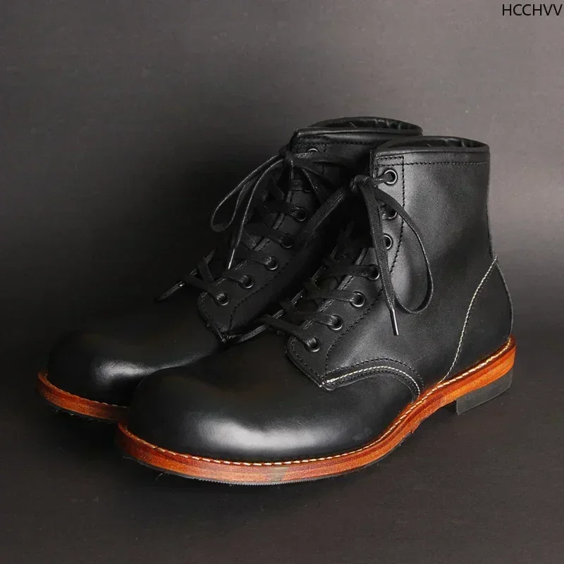Vintage Men Goodyear-Welted Ge - Vintage Fashion Boots incelemesi ve fiyatı