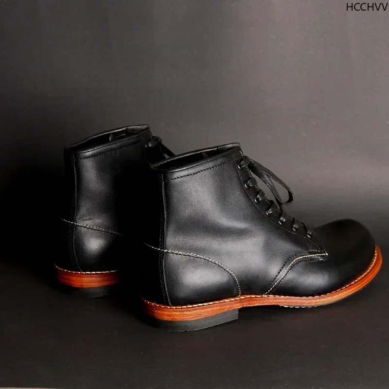 Vintage Men Goodyear-Welted Ge - Vintage Fashion Boots incelemesi ve fiyatı