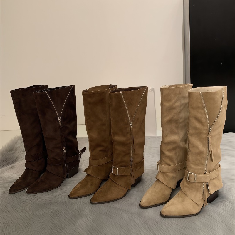 Women's Boots Vintage Suede Le - Vintage Fashion Boots incelemesi ve fiyatı