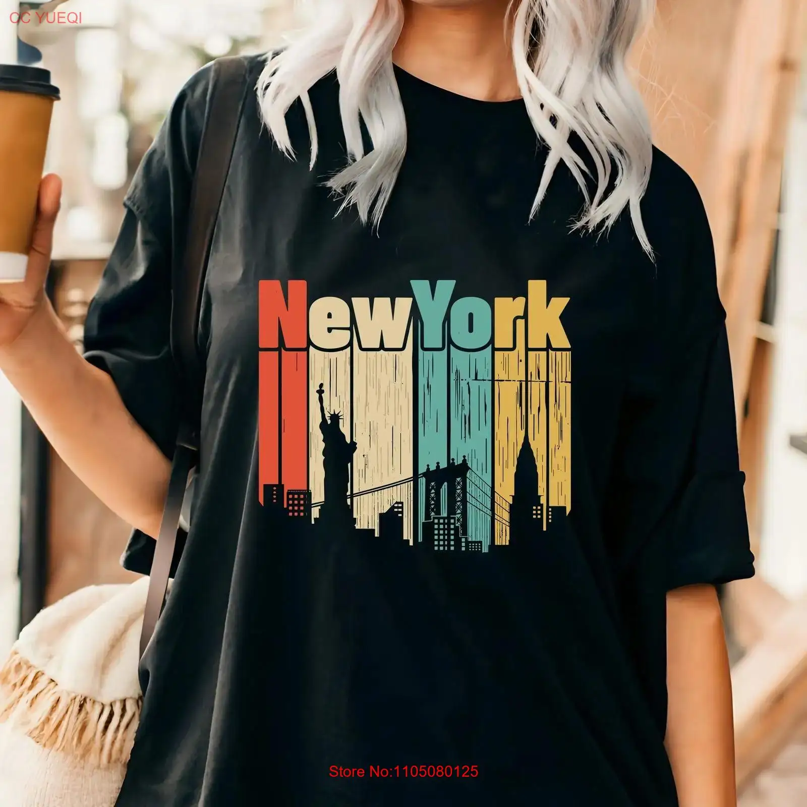 New York retro T shirt USA Tra - Vintage Fashion New York incelemesi ve fiyatı