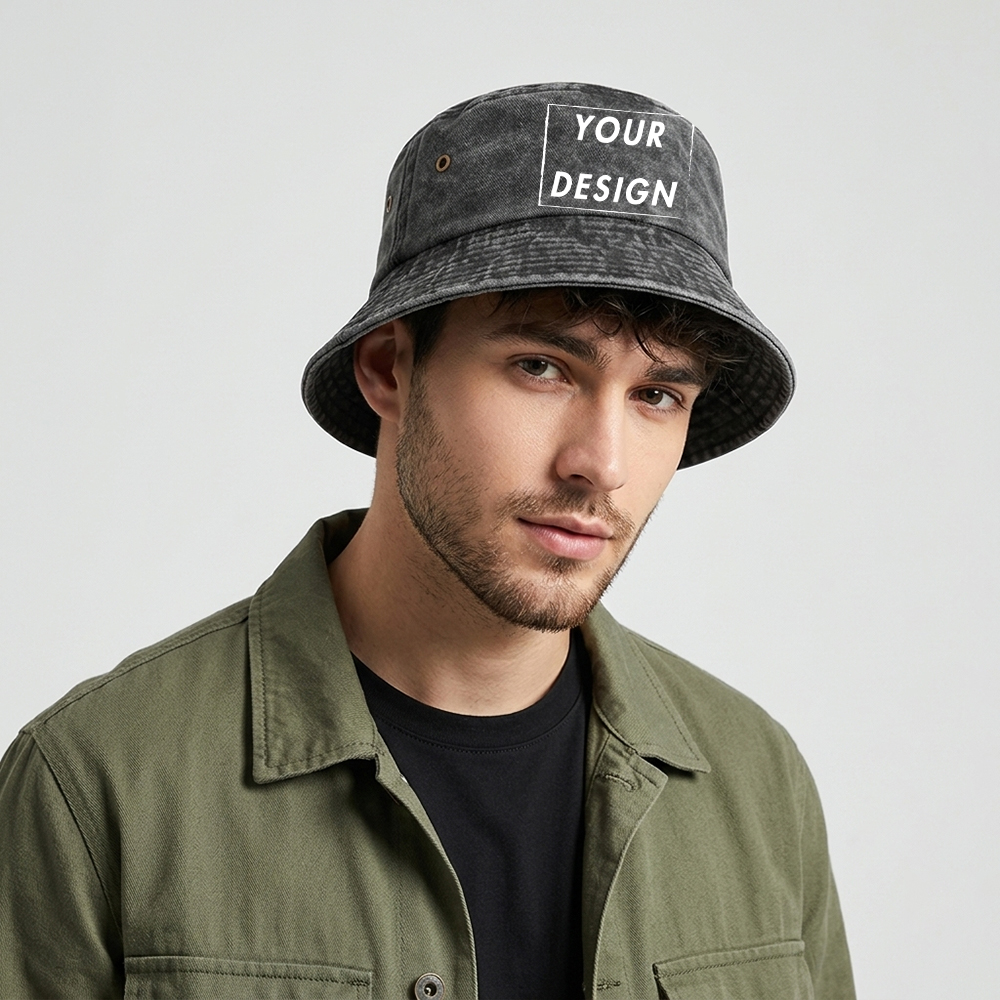 Custom Washed Vintage Bucket H - Vintage Fashion Designer incelemesi ve fiyatı