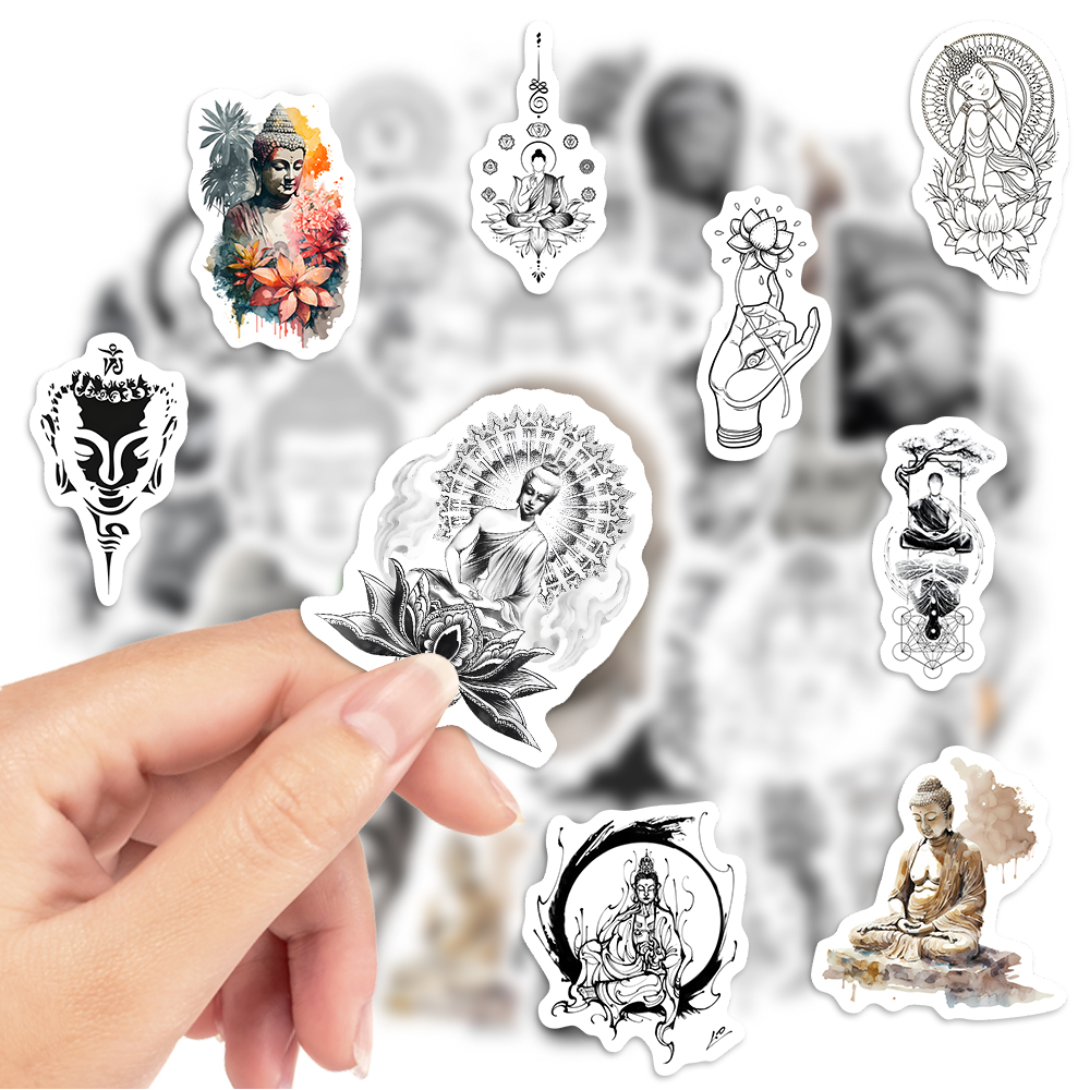 Buddha Aesthetics Stickers Yog - Vintage Fashion Magazines incelemesi ve fiyatı