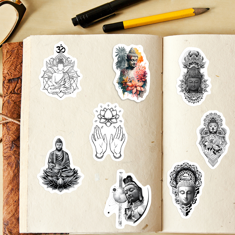 Buddha Aesthetics Stickers Yog - Vintage Fashion Magazines incelemesi ve fiyatı